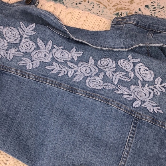 GARNET Hill size 16 blue jean denim jacket - Picture 11 of 11